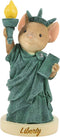 Enesco Tails with Heart Americana Statue of Liberty Mouse Figurine, 2.52 in H, Multicolor