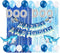 Baby Shark Party Supplies Decorations DOO DOO Foil Balloons Shark Birthday Banner for Boy Girl Baby Shower 1st 2nd 3rd Birthday Party Set Tinsel Curtain Backdrop