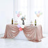 Hahuho 50x80 inch Rectangular Sequin Tablecloth Rose Gold, Glitter Tablecloth for Bridal Shower Decorations, Birthday, Wedding, Dessert, Banquet?50x80 Inch, Rose Gold?