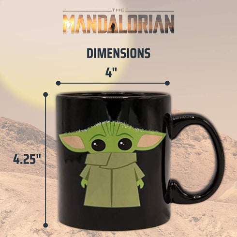 Silver Buffalo Star Wars The Mandalorian The Child Stands Ceramic Coffee Mug, 20-Ounces