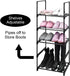 Shoe Rack Sturdy Metal Shoe Rack Organizer for Entryway, Multifunctional Space Saving Shelf Organizer for Home Storage (5 Tier)