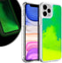 VenSen Liquid Fluorescent Case for iPhone12 / iPhone 12Pro Soft TPU Luxury Glow in The Darkness Noctiluncen Luminous Neon Sand Phone case (iPhone 12 / iPhone 12 Pro, Green)