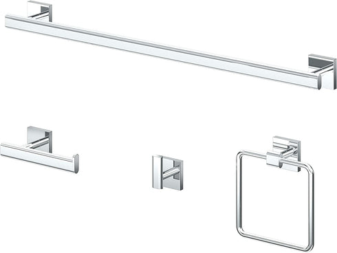 Gatco 4050 Elevate 24" Towel Bar, Chrome