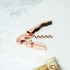 Viski Copper Double Hinged Corkscrew Wine Bottle Opener and Foil Cutter, Waiter™s Corkscrew Wine Key, 4.75"