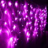 Dazzle Bright 360 LED Christmas Icicle String Lights, Light Up Christmas Decorations 8 Modes Fairy Lights for Outside Garden Patio Holiday Party (Purple)