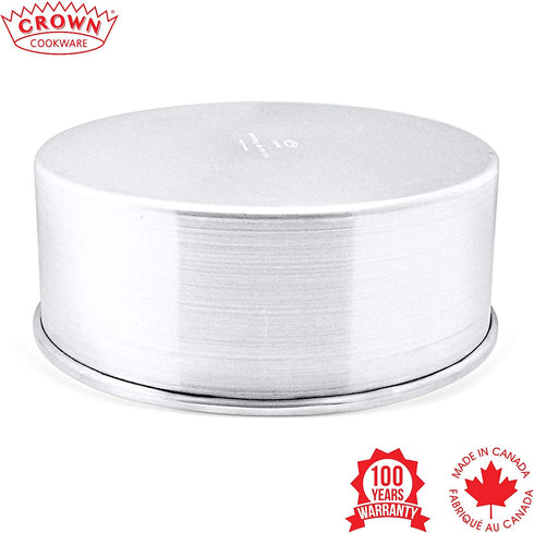 Crown 8x4 Cake Pan, Heavy Gauge, Fully Straight Sides, Even-Heating, Made in Canada
