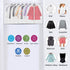 VOSIGREEN Dust Proof Garment Bags 7 Piece Set - 31 Inch Translucent Garment Covers with Full-Length Zipper for Closet Clothes Storage and Travel. Bonus: 5 Natural Cedar Ball.