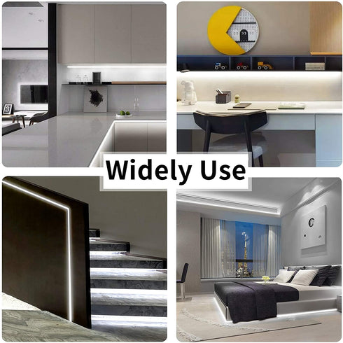 JESLED 32.8ft/10M LED Strip Lights ,6500K Super Bright White,Dimmable,24V DC LED Tape Lights for Bedroom, Kitchen, Under Cabinet, Living Room, Stair Decoration