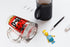 DUFF Beer Mug - 16oz - The Simpsons Inspired - Thick Quality Clear Glass - Artwork On Both Sides - Foam Protection - Perfect Gift¦