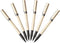 Uni-Ball Deluxe Rollerball Stick Pens, Fine Point 0.7mm, Black Ink, Champagne Gold Barrel, Pack of 6