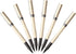 Uni-Ball Deluxe Rollerball Stick Pens, Fine Point 0.7mm, Black Ink, Champagne Gold Barrel, Pack of 6
