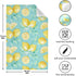 Lemon Dish Towel Cloth Turquoise Kitchen Hand Towels 18x28 IN Super Absorbent Lint Free Cleaning Cloths Tea Bar Soft Towel Set of 4