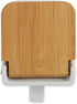 RSVP International White Stoneware Kitchen Collection, Salt Box, 4.5x3.25x3.5"