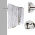 Coat Hooks Wall Mounted,White Rustic Wood Coat Rack with 5 Sturdy Bronze Hooks, White Hanging Wall Coat Hooks Rack for Entryway, Bathroom, Closet Room