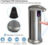 Hanamichi Automatic Soap Dispenser,Touchless Soap Dispenser Equipped Stainless Steel w/Infrared Motion Sensor Waterproof Base Adjustable Switches Suitable for Bathroom Kitchen Hotel Office