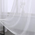 DONREN 45 Inch White Sheer Curtains Luxury Soft Short Textured Sheer Grommet Curtain Drapes for Kids Room 52 Inches Wide 2 Panels