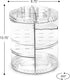 Sorbus Rotating Makeup Organizer, 360° Rotating Adjustable Carousel Storage for Cosmetics, Toiletries, and More €” Great for Vanity, Bathroom, Bedroom, Closet, Kitchen (Clear)