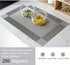 McIvan Elegant Modern Fall Table Runners with Tassels for Dining Table Tea Coffee Table (6 Place Mat+1 Table Runner, Grey)