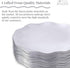 DISPOSABLE DESSERT PLATES | 20 pc | Heavy Duty Plastic Dishes | Elegant Fine China Look | Veil - White (6€?)