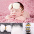 4 Pcs Newborn Photography Props Outfits- Baby Long Ripple Wrap and Toddler Swaddle Blankets Photography Mat with Cute Headbands for Infant Boys Girls(0-12 Months) (White)