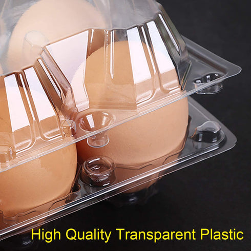 Large Egg Cartons 30 Packs with Sticker Labels, Plastic Egg Carton for 12 Eggs, Cheap Bulk Egg Tray Egg Container Holder for Refrigerator, Storage, Family, Chicken Farm, Market, Camping