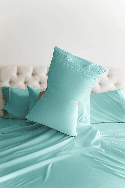 Twin XL Sheet Set - 4 Piece Sheets - Dorm Room Bed Sheets - Hotel Luxury Bed Sheets - Extra Soft - Deep Bed Sheets Pockets - Easy Fit - Breathable & Cooling Touch - Twin XL Sheets for Twin XL Mattress