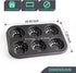 Mini Bund Cake pan, 6-Cavity Fluted Tube Cake Pan Brownie Bowl Pan Small Round Cake Mold Shortcake Pan for Baking Bavarois Brownie Cupcake Pudding Canele