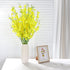 ProYankiot Orchids Artificial Silk Flowers 12 pcs 37? Fake Faux Dancing Lady Orchids Stem Flower for Home Decor Indoor Party Office Festival Decoration Yellow