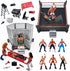 ToyVelt 32-Piece Wrestling Toys for Kids - Wrestler Warriors Toys with Ring & Realistic Accessories - Fun Miniature Fighting Action Figures Includes 2 Rings - Great Gift for Boys and Girls
