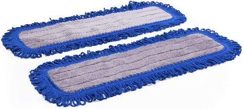 18" Mojave Microfiber Dust Mop Pads (Pack of 2) - Replacement Head & Refill for Microfiber Mops, Reusable & Machine Washable, Use for: House, Commercial, Industrial