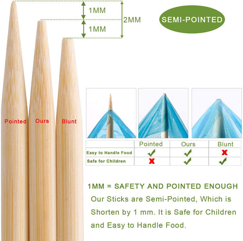 60 PCS Bamboo Marshmallow Roasting Sticks, SMores Skewers for Fire Pit, Extra Long 30 Inch Heavy Duty 5mm Thick Wooden SMores Sticks for Open Fire Pits Roaster Barbecue Hot Dog Camping Kebab Sausage