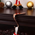 Yuokwer Set of 4 Christmas Stocking Holders for Mantel Stocking Hooks Hanger for Fireplace Christmas Safety Hang Grip Stockings Clip for Christmas Party Decoration (Rose Gold, Pack of 4)
