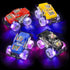 Light Up Monster Truck with Flashing LED Tires & Push N Go Friction for Easy Motion - Great Birthday Gift for Boys or Girls Ages 3+ - Ideal Party Favor or Carnival Prize