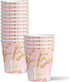 Pink and Gold 1st Birthday Party Supplies Set Plates Napkins Cups Tableware Kit for 16