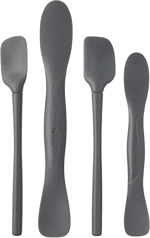 Tovolo All Silicone Mini Tool Set, Charcoal - Set of 4