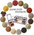 Tenta Kitchen Gourmet Acrylic Seasoning Box - Premium Quality Pure Acrylic Container and Case- 18/8 Stainless Steel Ring - 4 Serving Spoons -Luxurious Condiment Cruet Bottle, Spice Jar Set
