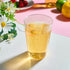 100 Pack 12oz Clear Plastic Cups, POPOPUL Disposable Cups Heavy Duty Plastic Cups Tumblers, Reusable Clear Hard Plastic Cups for Wedding, Halloween, Thanksgiving, Christmas Party