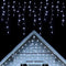 Twinkle Star 360 LED Christmas Iciclelights Outdoor Dripping Ice Cycle Lights, 29.5ft 8 Modes Curtain Fairy Lights with 60 Drops, Indoor Xmas Holiday Wedding Party Decorations, Cool White
