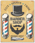 Barbershop / Haircut / Shave Wall Art Decor Prints - Set Of 4 (8x10) Inch Poster Photos