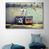 FINDEMO Banksy Street Graffiti Canvas Art Poster and Wall Art Picture Print Modern Family Bedroom Decor Posters 16x24inch(40x60cm)