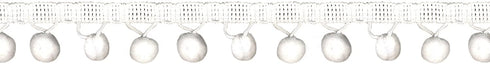 Wright Products Simplicity Ball Fringe 1-1/8"X12yd, White