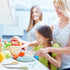 Kids Knifes Set,Nylon Knives Safe Baking Cutting Cooking Children's Beginners Cut Fruits Salad Veggies CakeFun Firm Grip Serrated Edges Friendly Childrens Knife With Cutting Board Peeler 5Pack blue