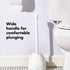 OXO Good Grips Toilet Plunger with Cover, White