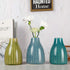 Vase Set of 3, Decorative Ceramic Flower Vase, Vase for Decor Home Living Room Office Parties Wedding, 3.7" Wide 5.5" Tall (Yellow, Green, Blue)