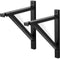 Rustic State Set of 2 Wall Mount Wood Bracket Scone Pendant Lamp Kit for DYI Project (Black)