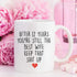 YouNique Designs 12 Year Anniversary Coffee Mug for Her, 11 Ounces, 12th Wedding Anniversary Cup For Wife, Twelve Years, Twelfth Year, 12th Year
