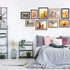 Trwcrt Mixed Colors 4x6 Picture frames Set of 3, Rustic Photo Frames for 4 x 6 Photos with Mat or 5x7 Photos without Mat, Wall and Tabletop Display