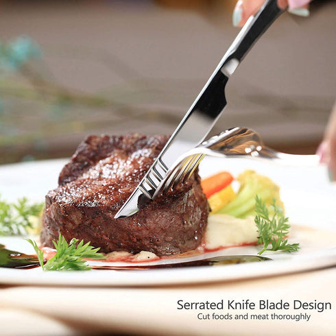 20-Piece Silverware Set for 4, HaWare Stainless Steel Flatware Cutlery Set for Home Kitchen Restaurant Hotel, Modern Ergonomic Design, Mirror Polished, Dishwasher Safe