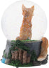 Elanze Designs Clever Fox Friends 100MM Musical Snow Globe Plays Tune Born Free