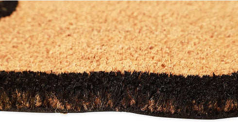 Nautical Anchor Welcome Mat for Front Door, Natural Coir Doormat (30 x 17 in)